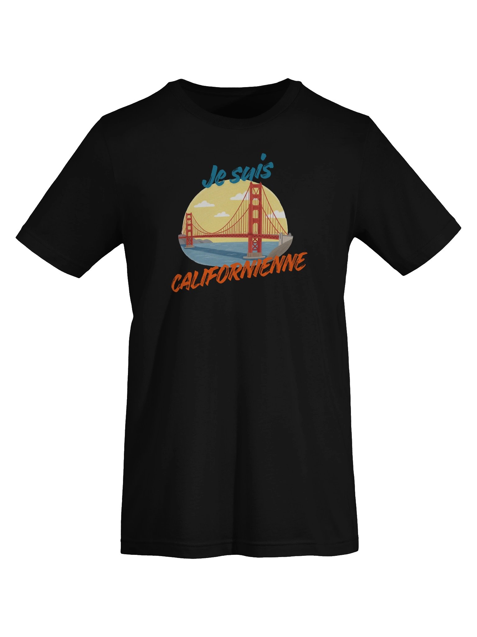 Je Suis Californienne T-Shirt – French California Pride Tee | Golden Gate Bridge Graphic Shirt product image (14)