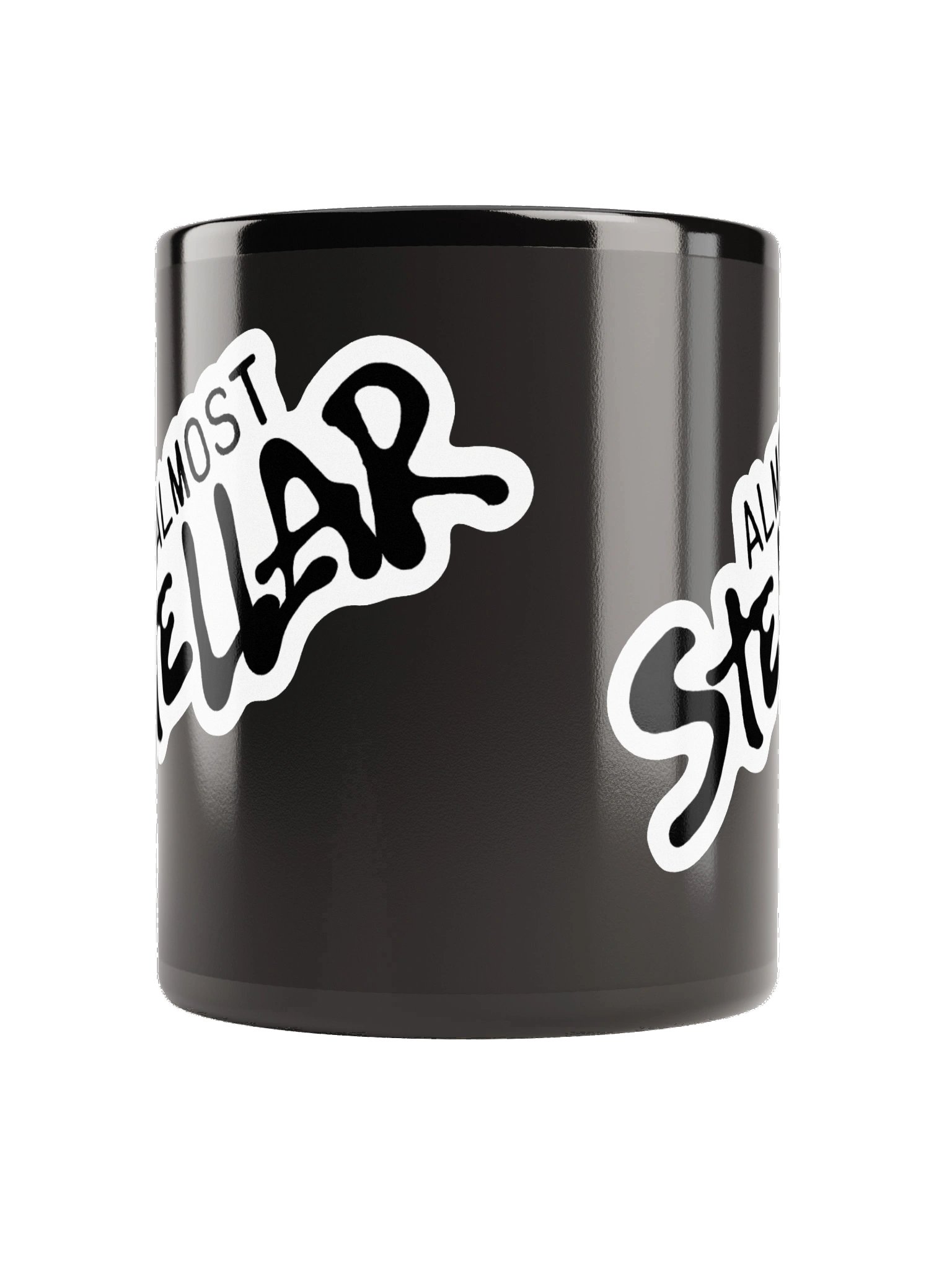 Almost Stellar Black Glossy Mug product image (4)
