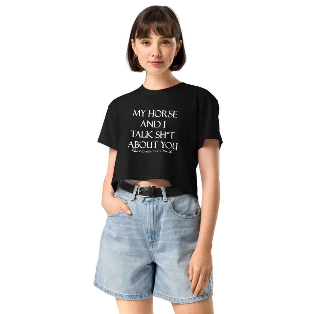 My Horse and I Talk About You Crop Tee product image (12)
