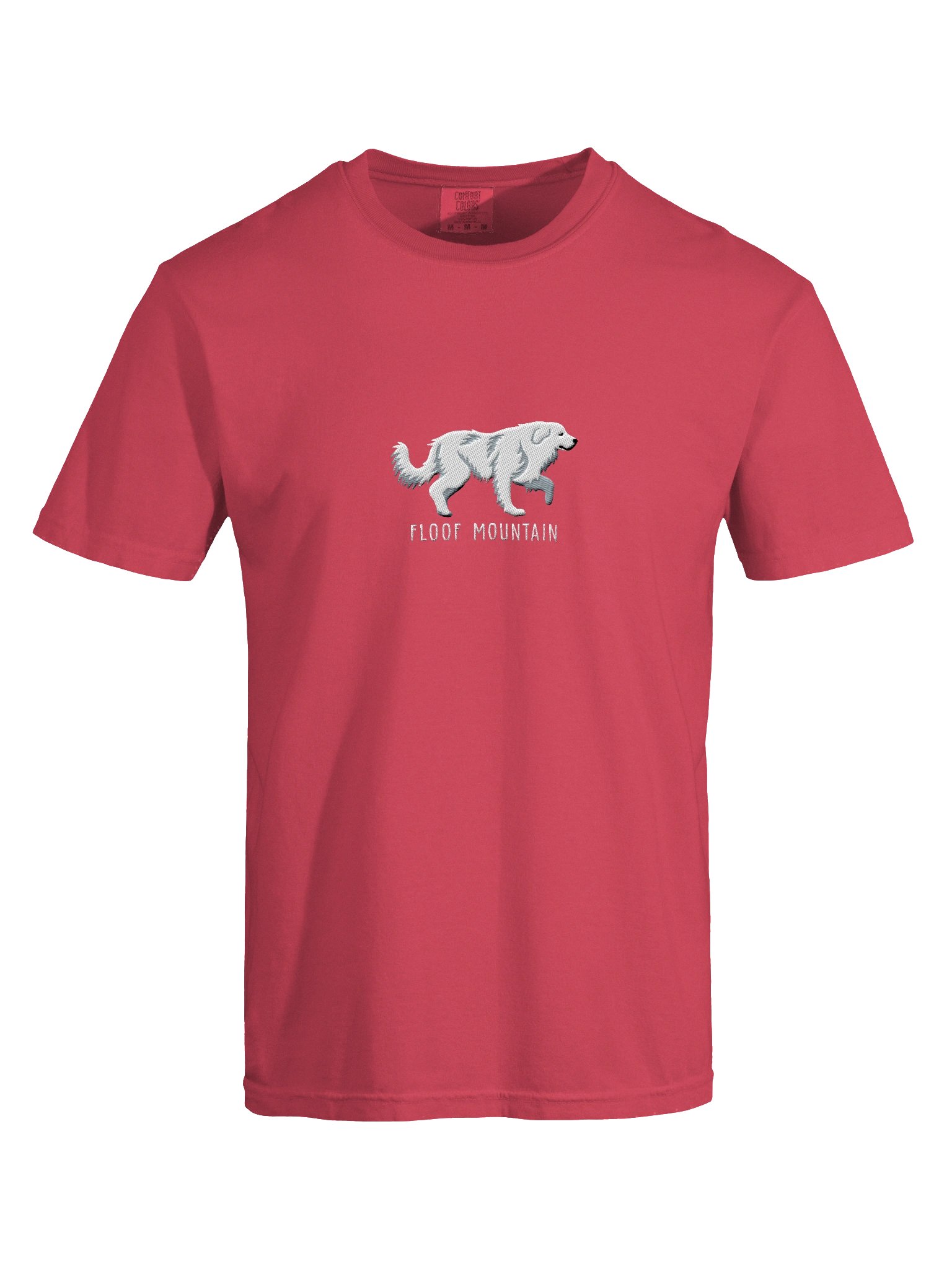 Floof Mountain T-Shirt(Embroidered) of a Great Pyrenees(White) product image (10)