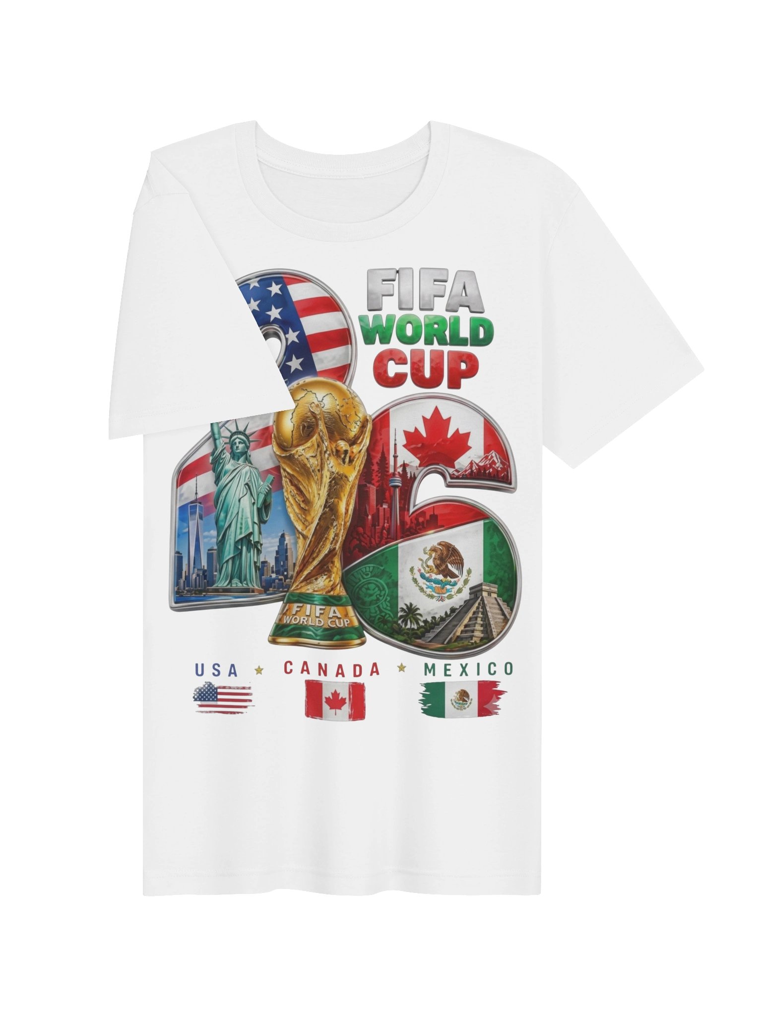 FIFA World Cup 2026 USA Canada Mexico Graphic Tee product image (33)