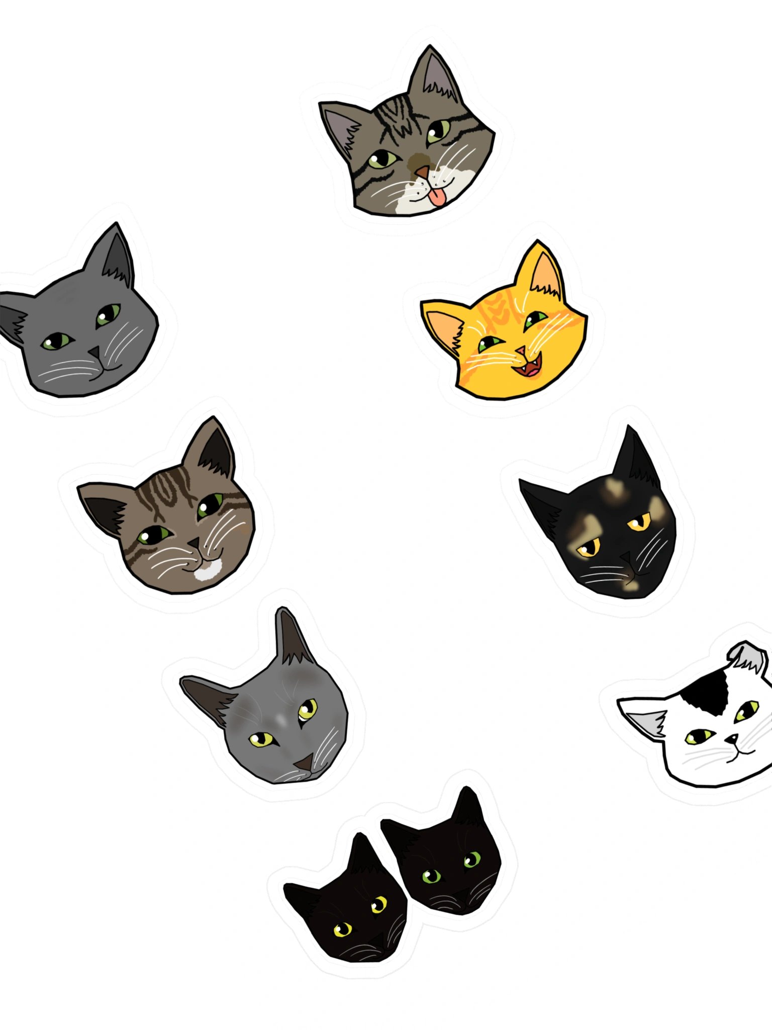 Whiskered Whimsy Sticker Ensemble product image (1)