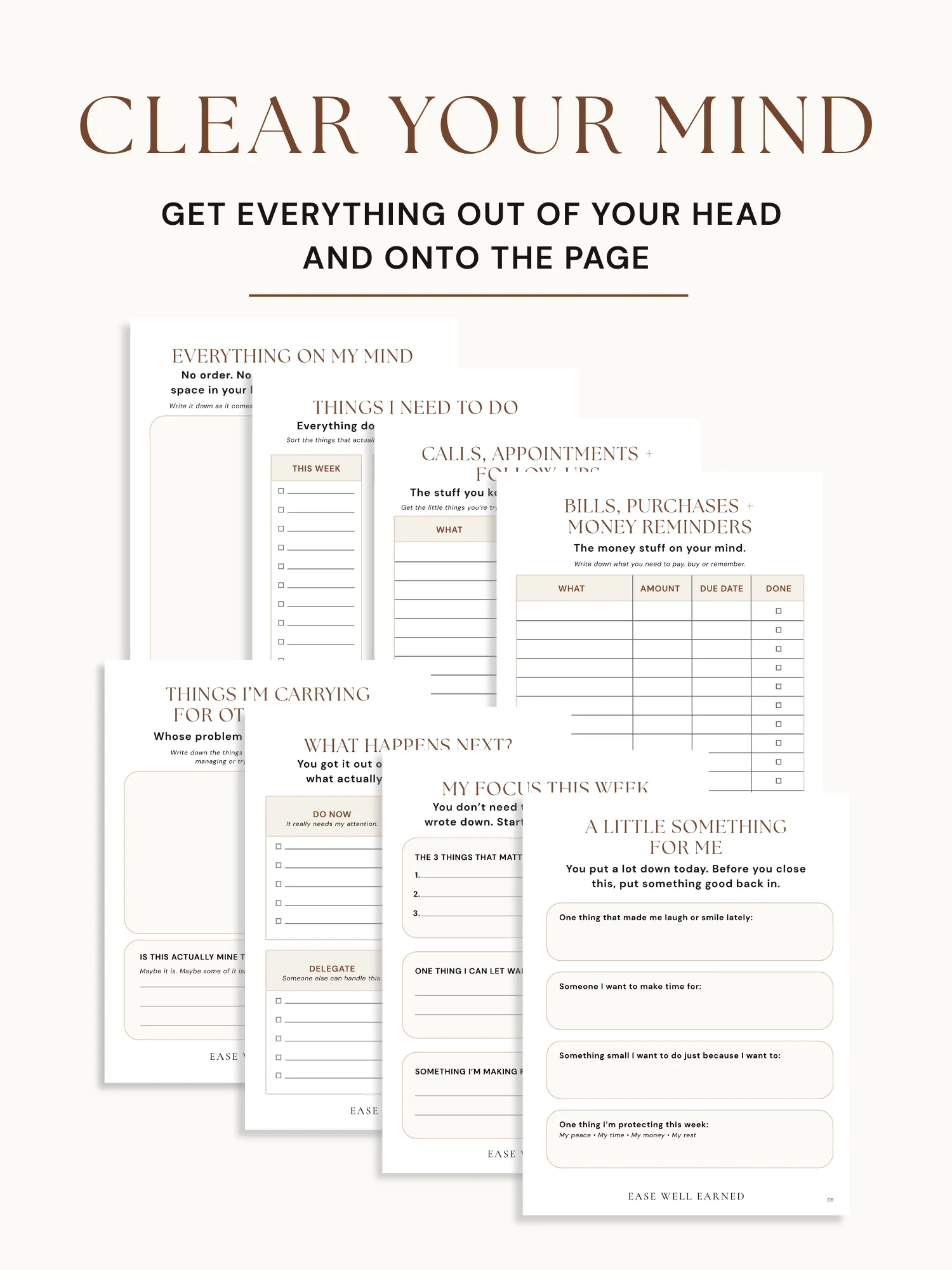The EASE Brain Dump product image (3)