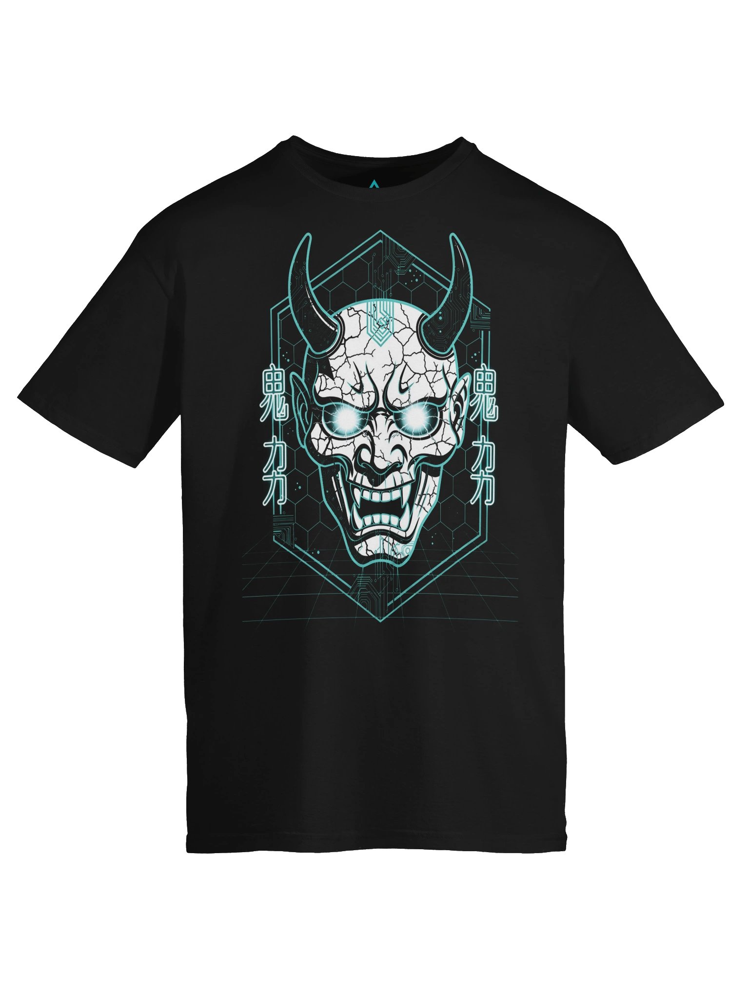 Cyber Skull Neon T-Shirt | Glowing Skull Tee | Unisex Gildan Softstyle product image (4)