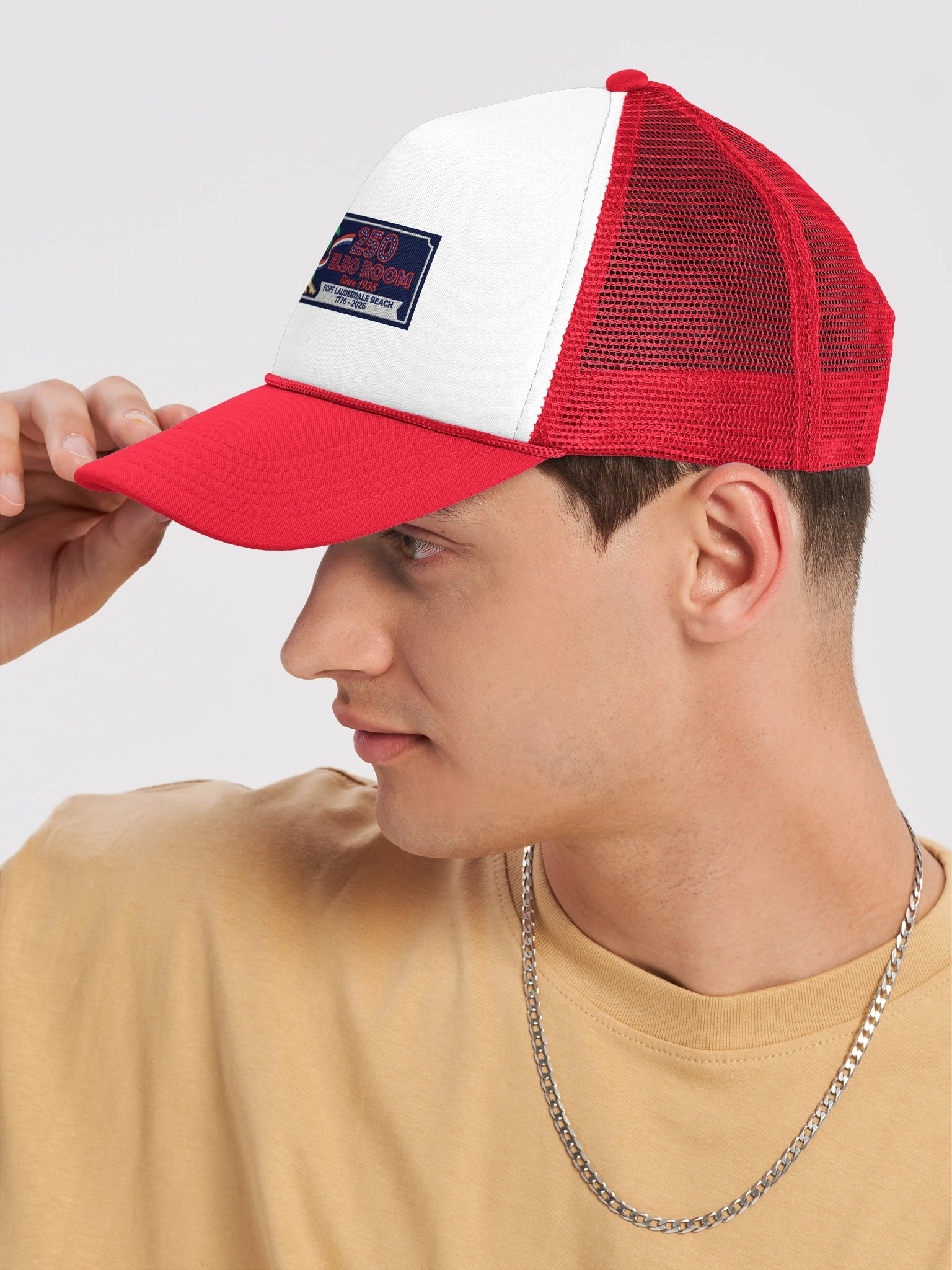 Elbo Room America 250 Retro Foam Trucker Hat | Pin-Up Beach Cap product image (7)