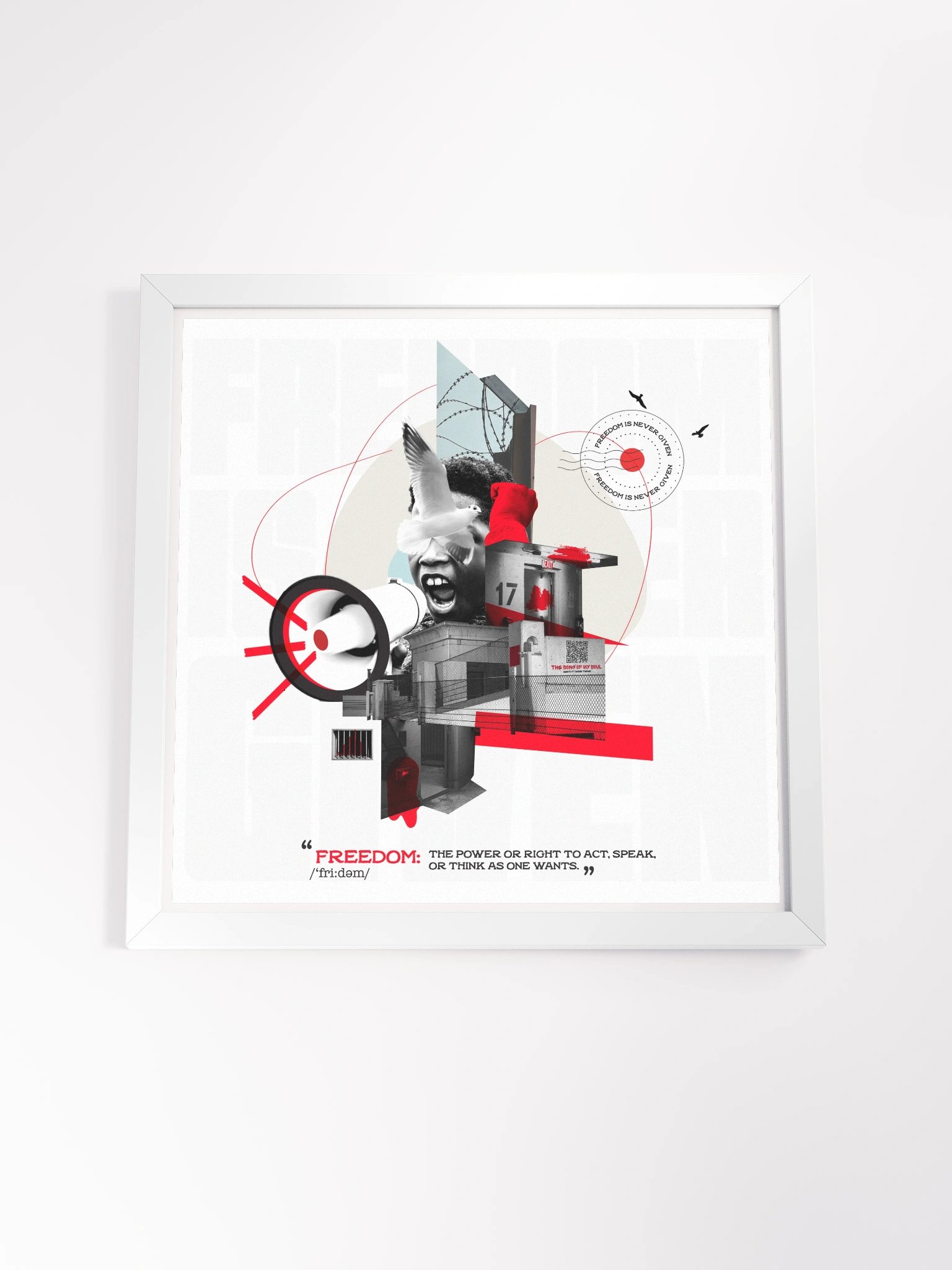 Freedom is never given product image (7)
