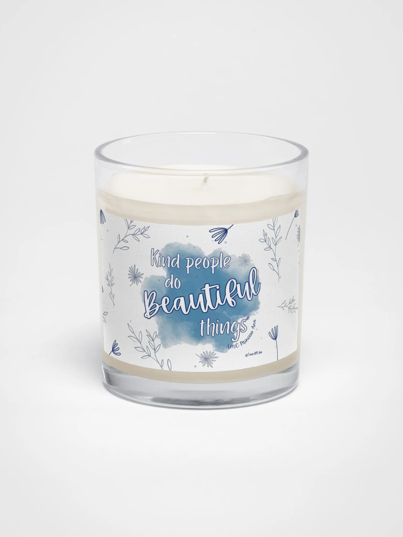 KPDBT - White/Blue candle product image (1)