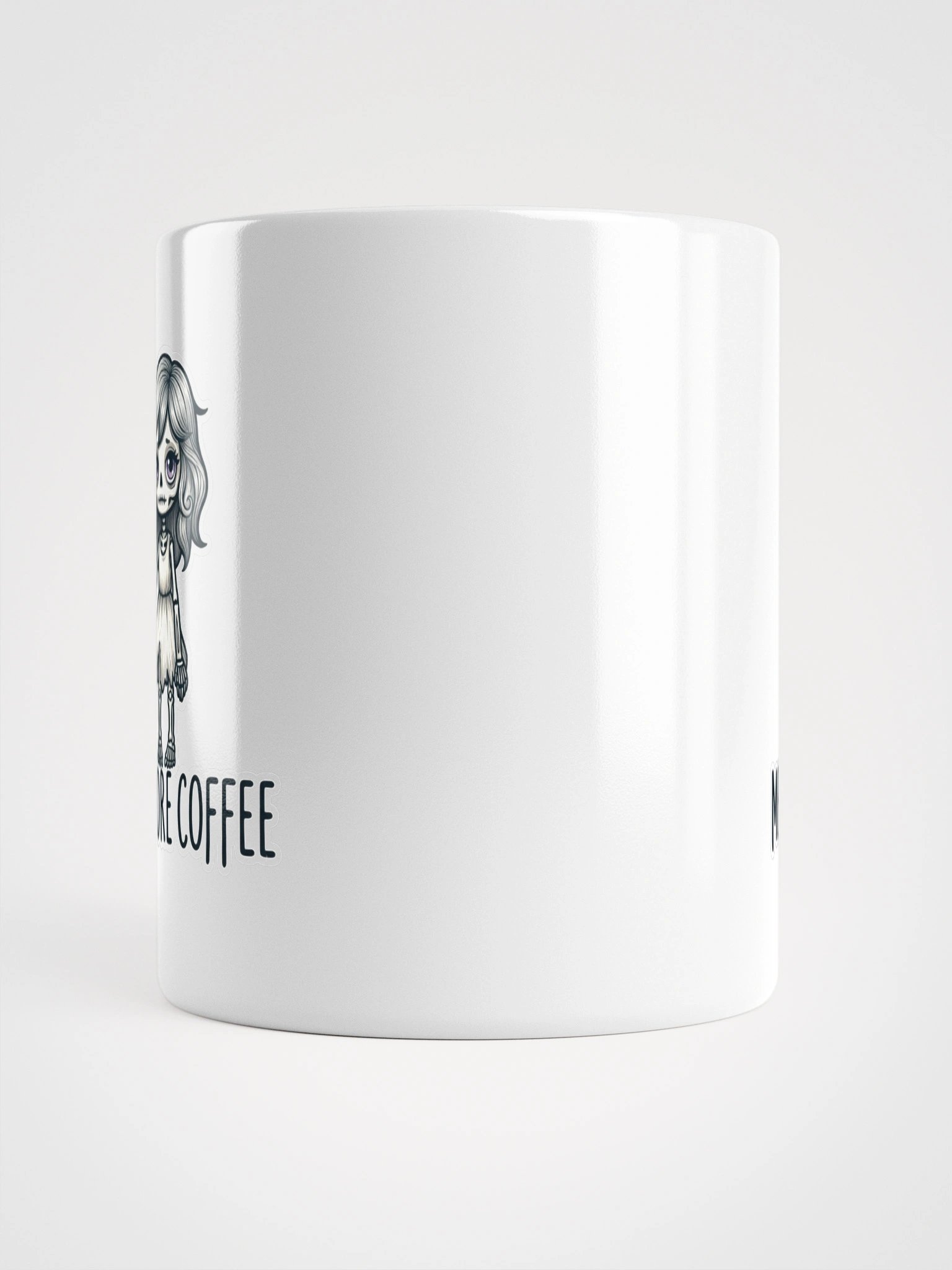 "Me Before Coffee" Skeleton Girl Mug | Me Before Coffee Collection product image (3)