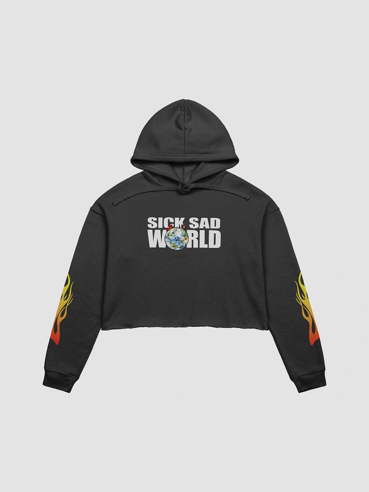 SickSadWorld Flame Crop Hoodie product image (1)