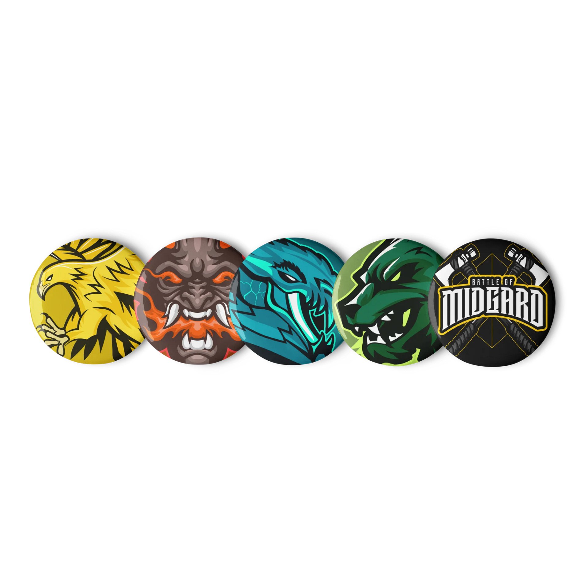 BATTLE OF MIDGARD BADGE SET product image (1)