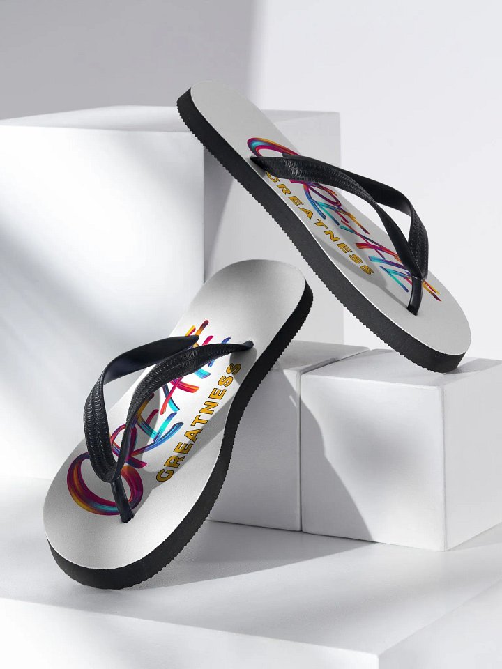 Create Greatness Flip-Flops product image (2)