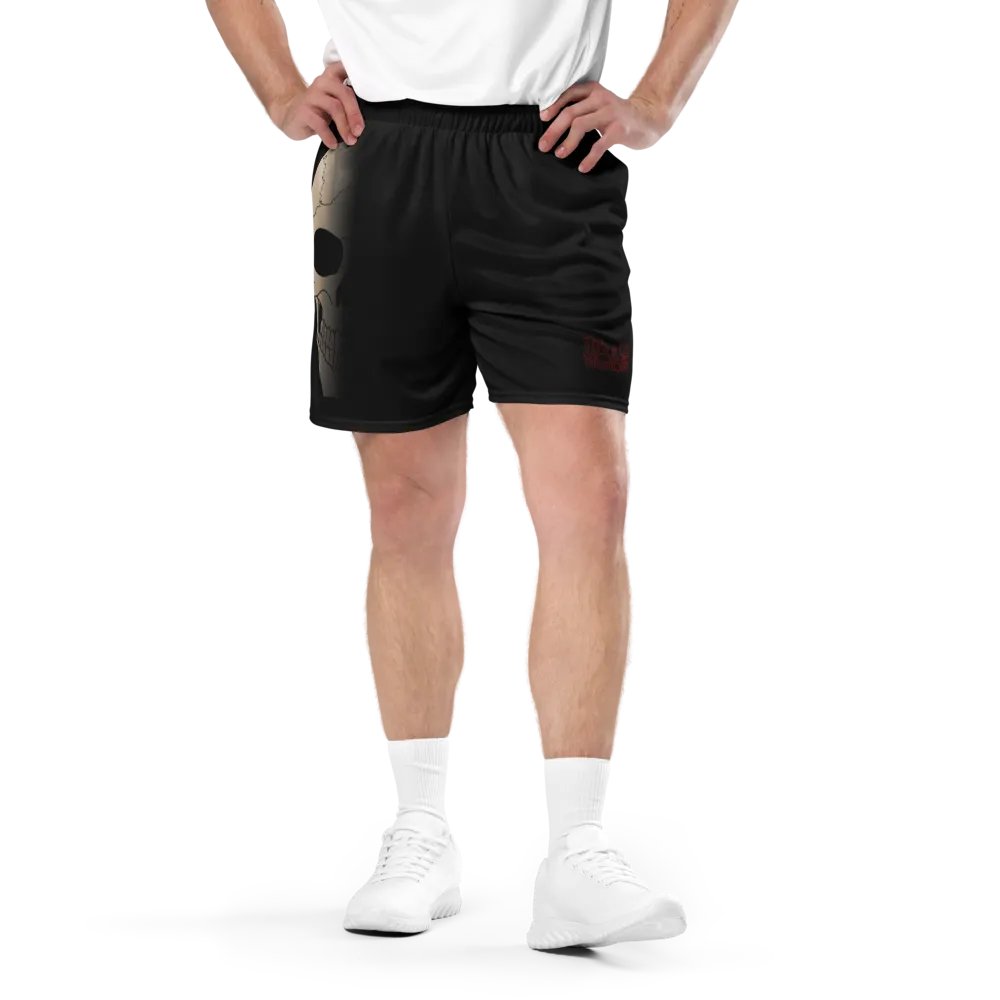Faded skull mesh shorts product image (3)