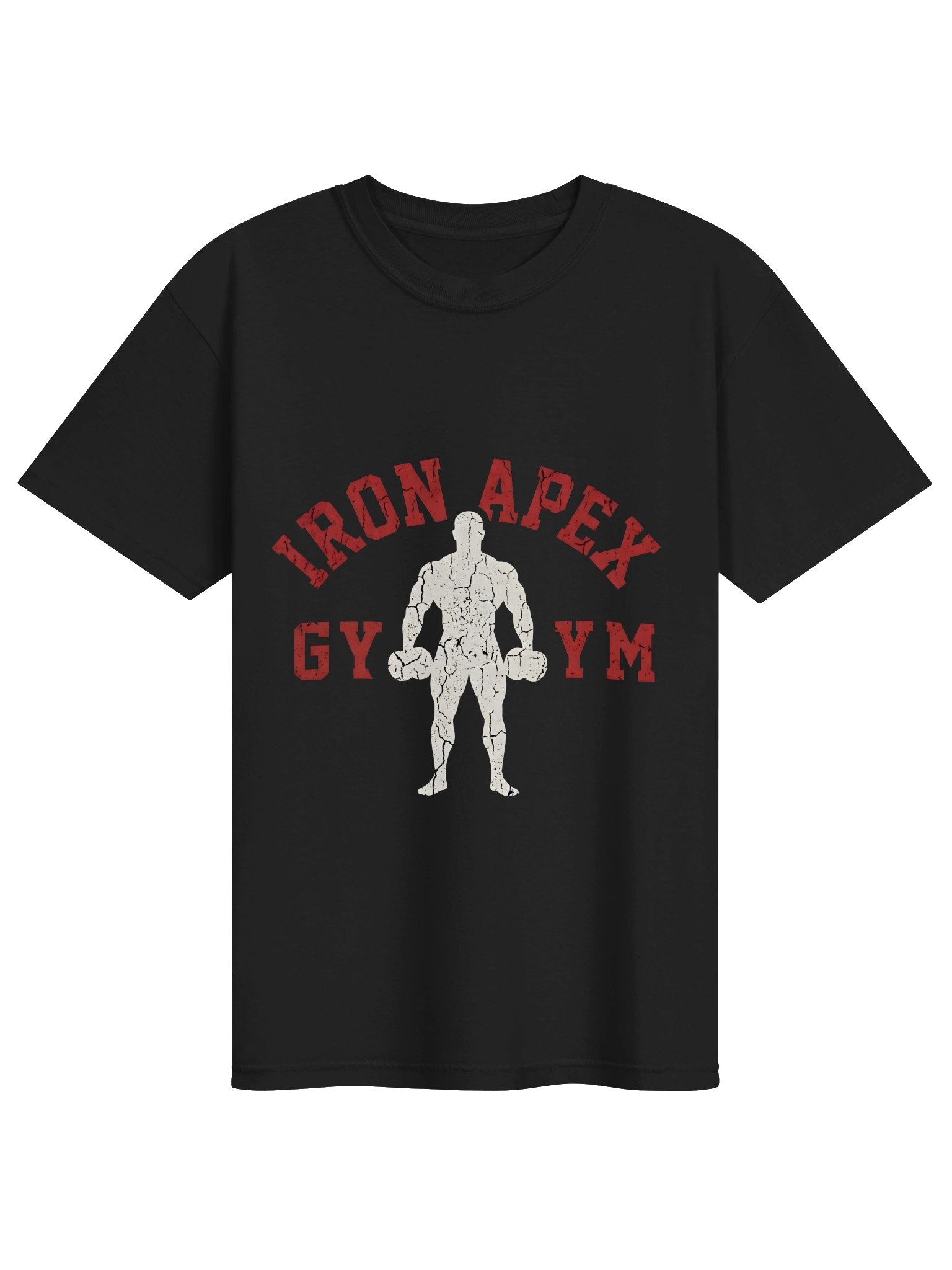 Iron Apex Gym - Vintage Distressed Bodybuilder T-Shirt product image (1)