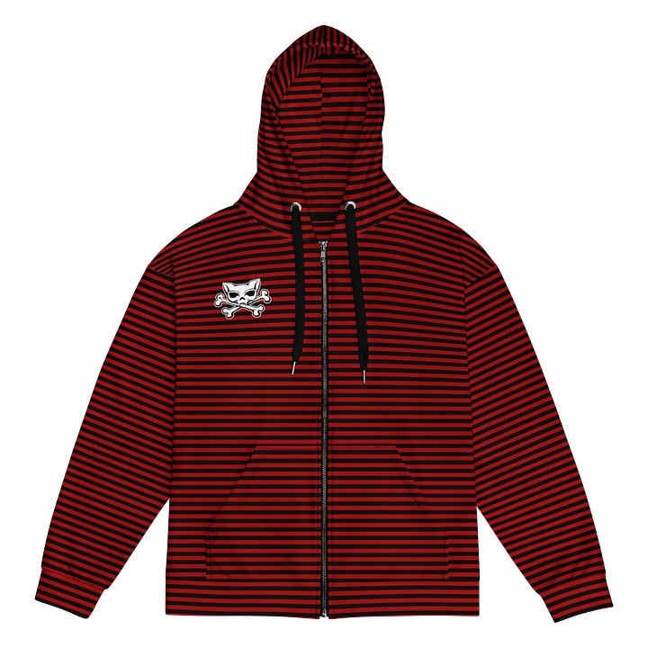 Blaque and Red Stripped Hoodie product image (1)