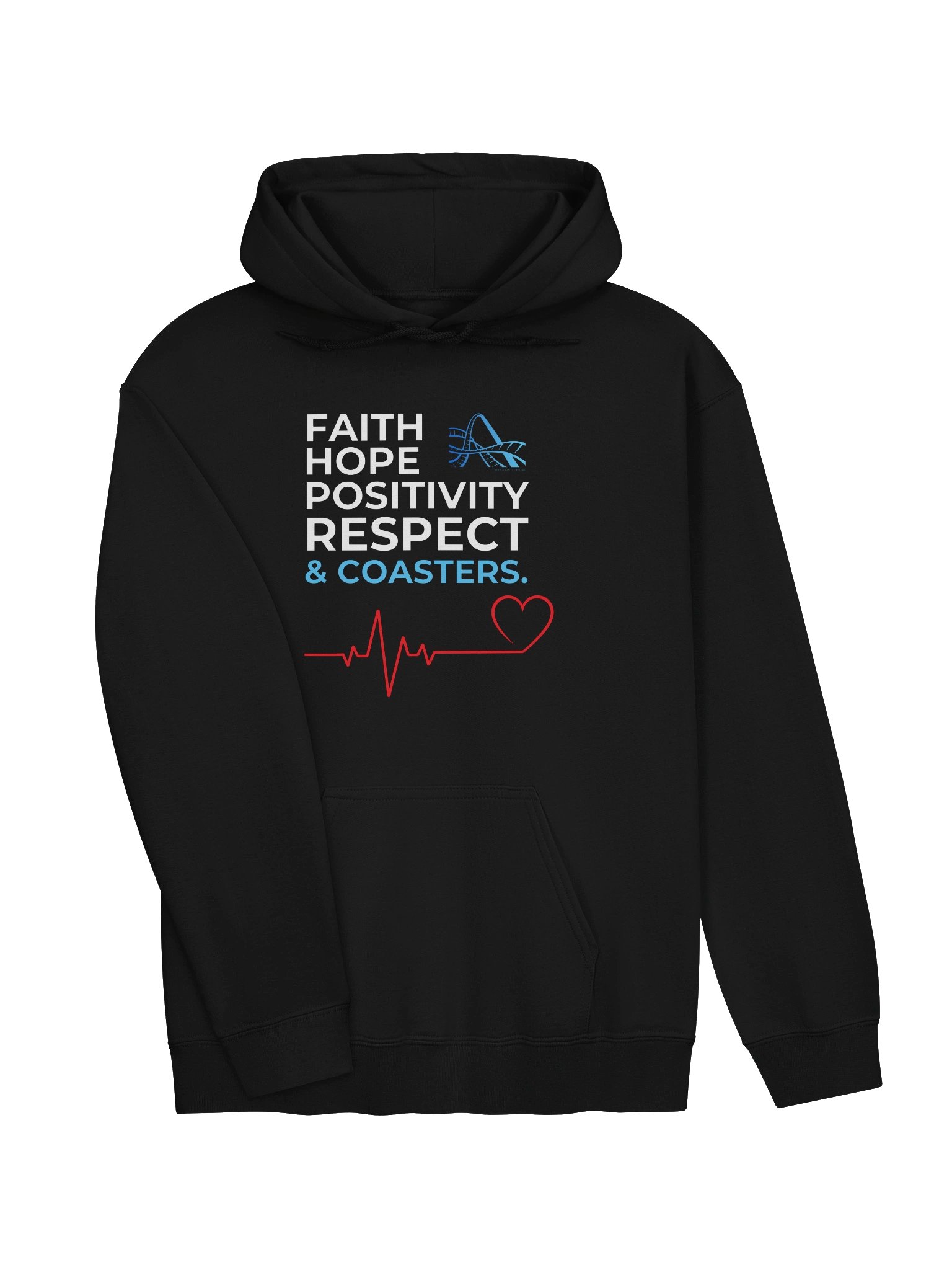 Faith, Hope, Positivity, Respect & Coasters Hoodie product image (3)