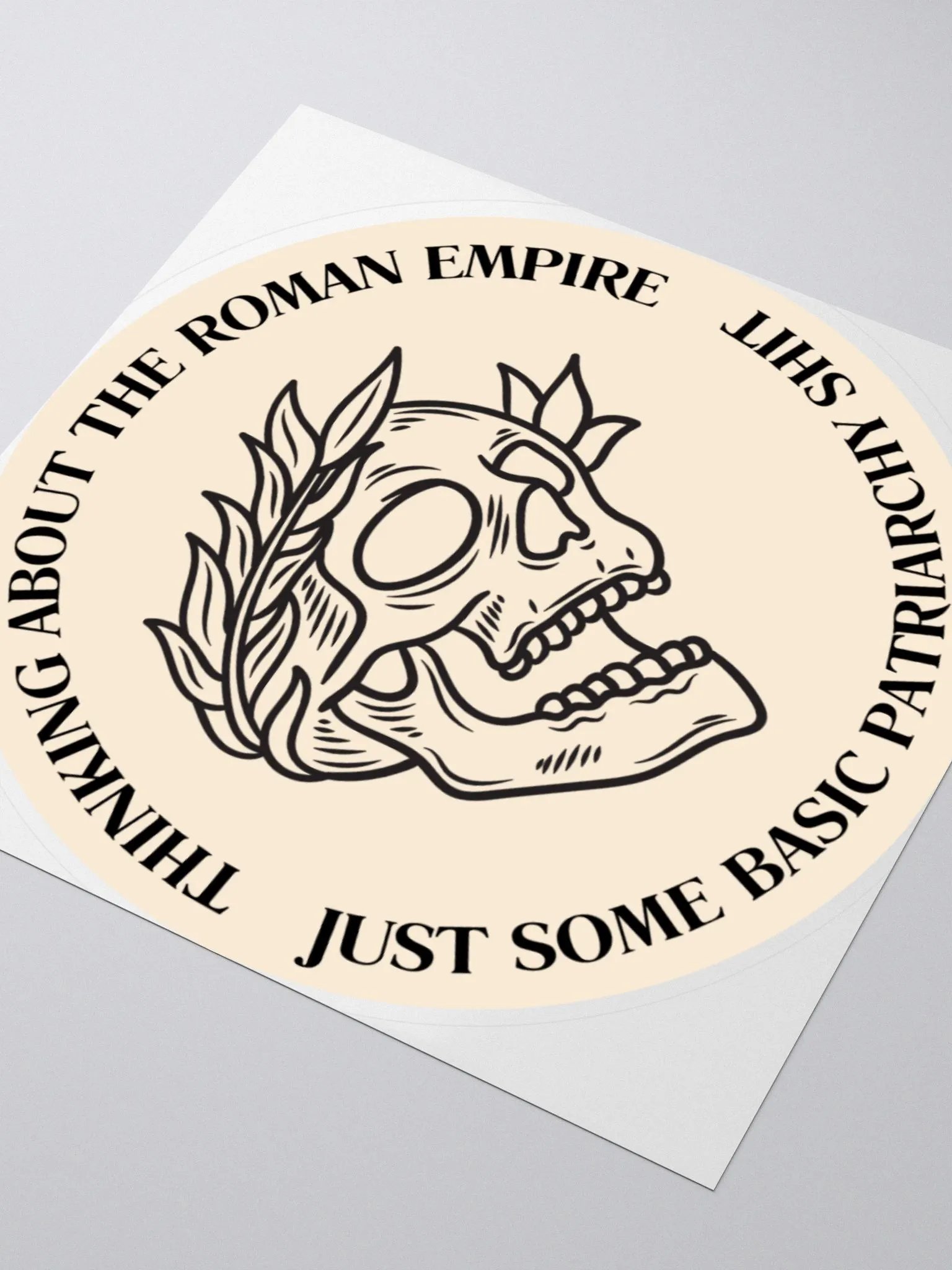 BEIGE STICKER: THINKING ABOUT THE ROMAN EMPIRE product image (3)