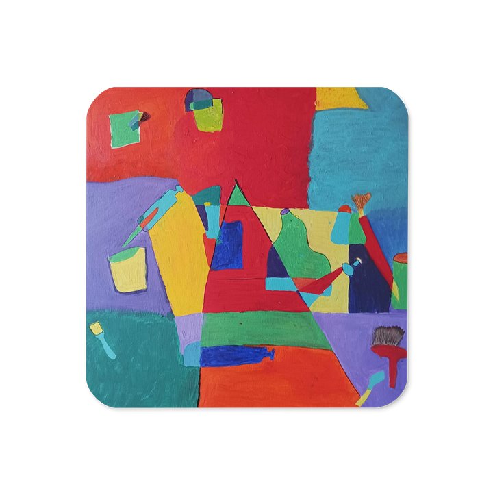 Malutensilien abstrakt Untersetzer product image (1)