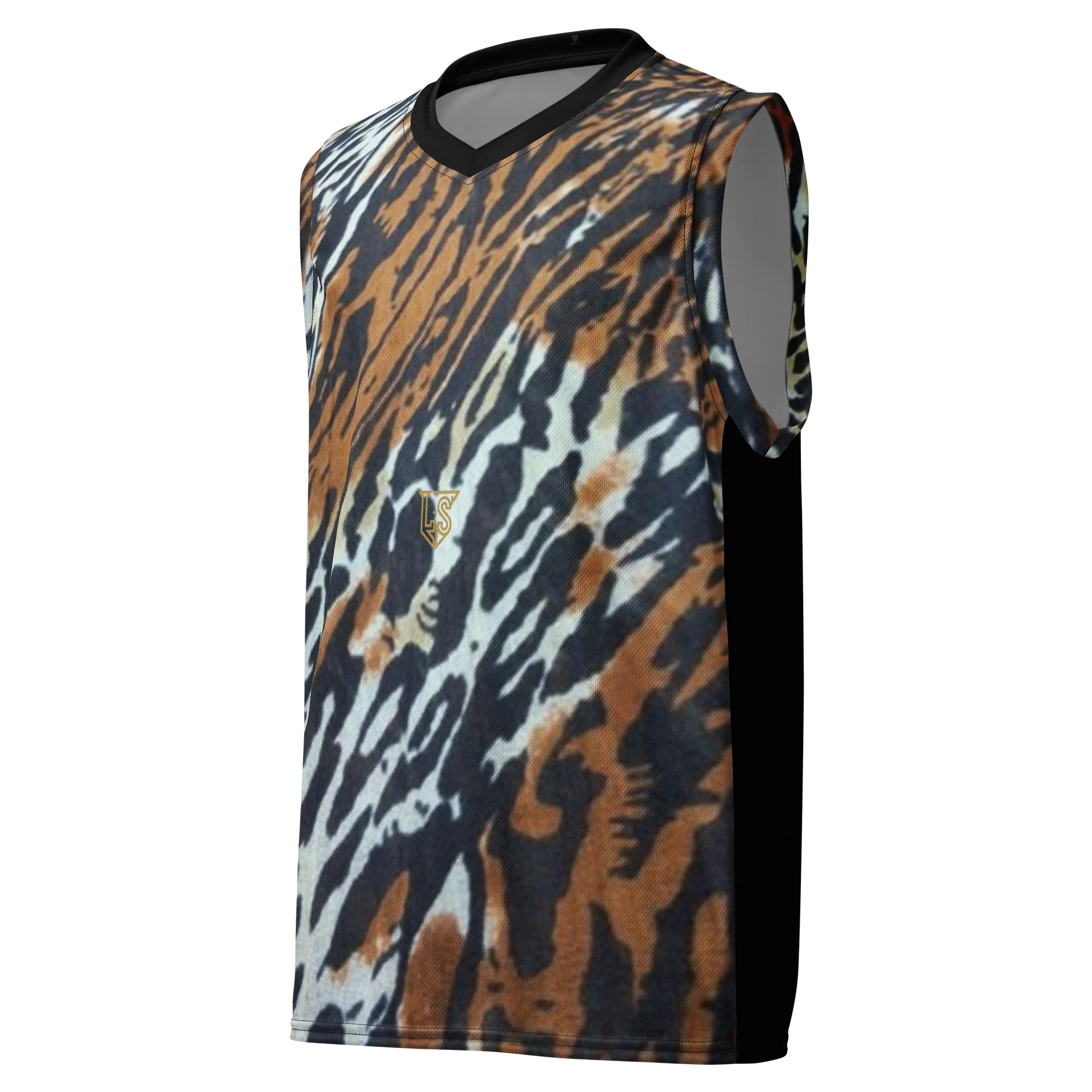 Animal Print and Black Sleeveless Pattern Design product image (1)