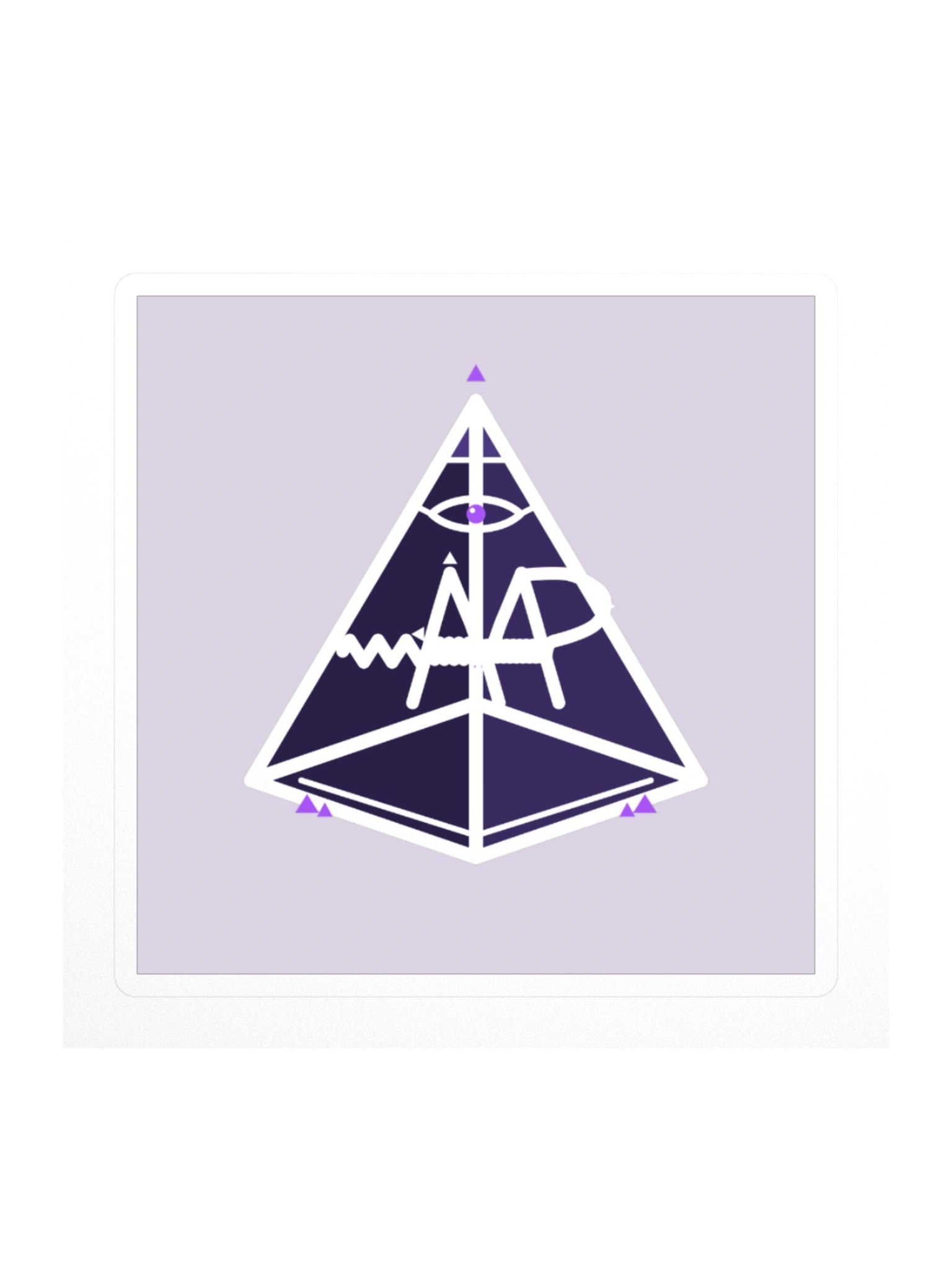 Mt. AMP Pyramid — Block Sticker product image (1)
