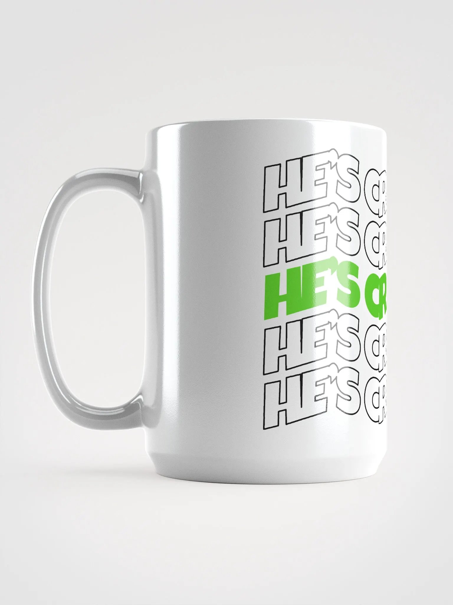 He's cray cray! Mug (green/black) product image (6)