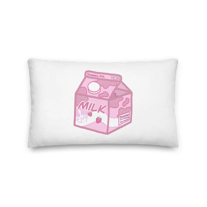 SinisterSushii Strawberry Milk Throw Pillow product image (2)