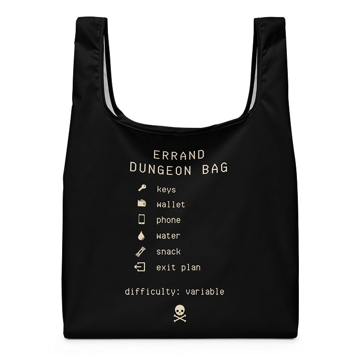 Errand Dungeon Shopping Bag | Reusable Chronic Illness Errand Bag product image (1)