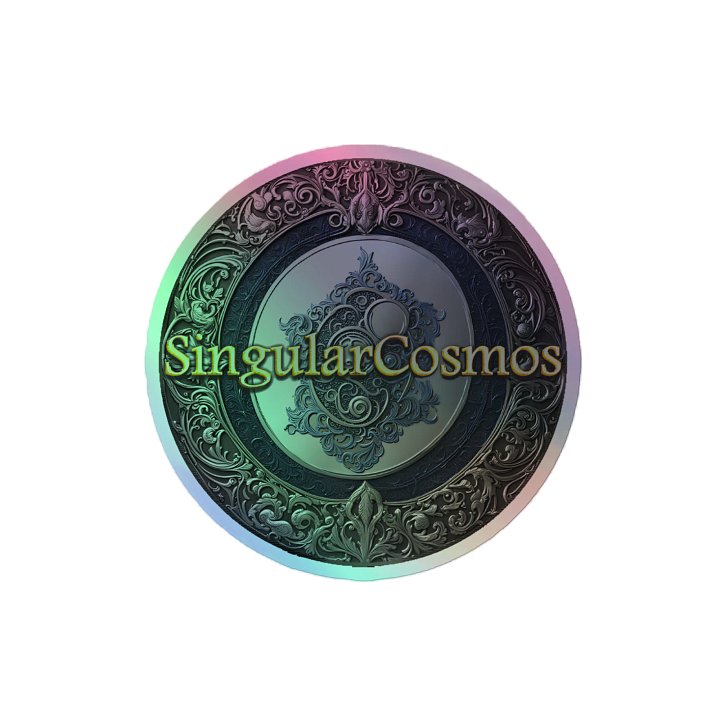 Singular Cosmos Grey Holographic Sticker product image (2)