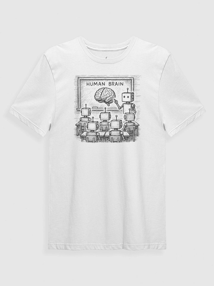 What…? Human? - Robot Classroom - White Tee product image (1)