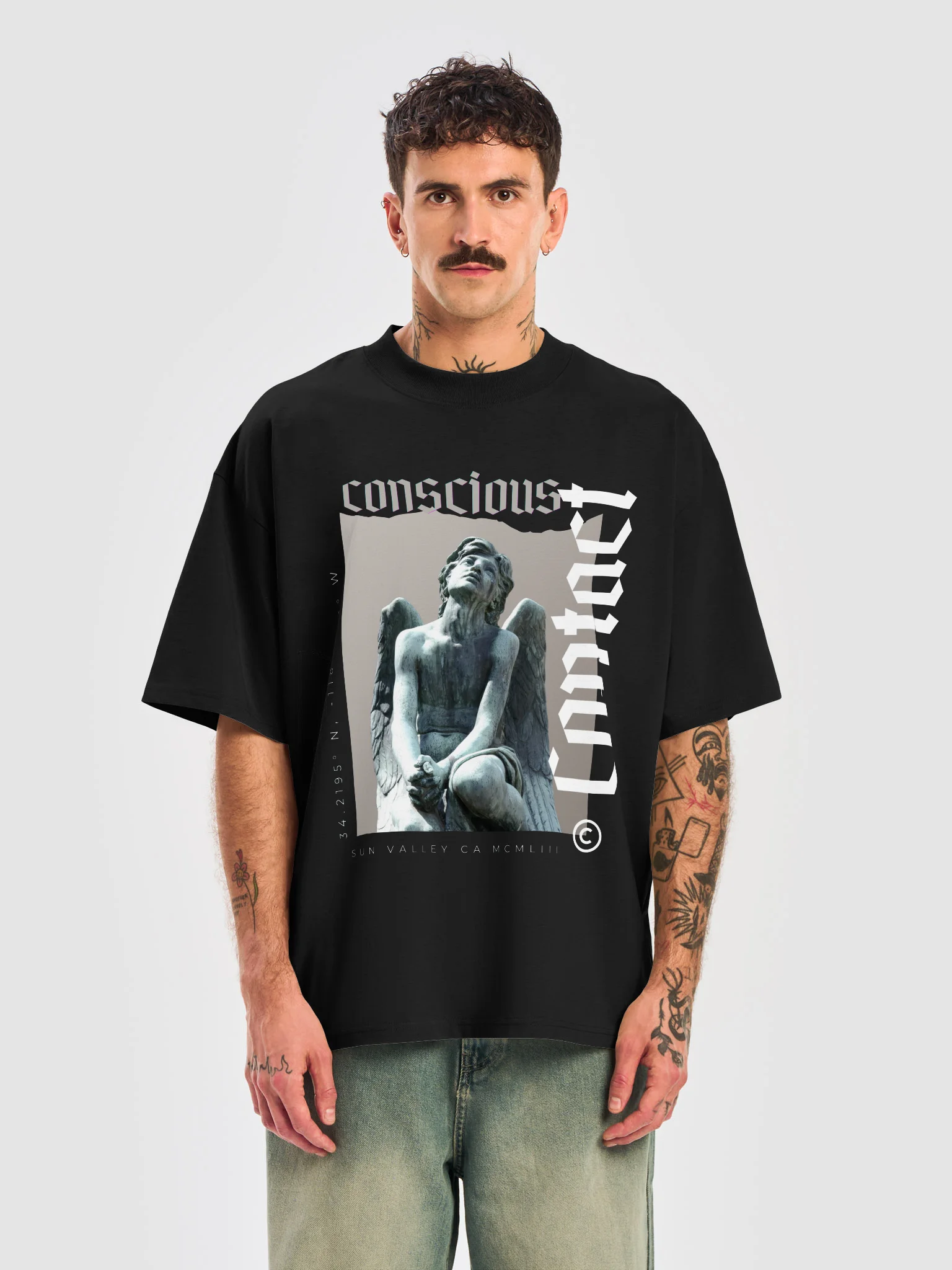 Conscious Contact Faith Angel Oversized Tee product image (2)
