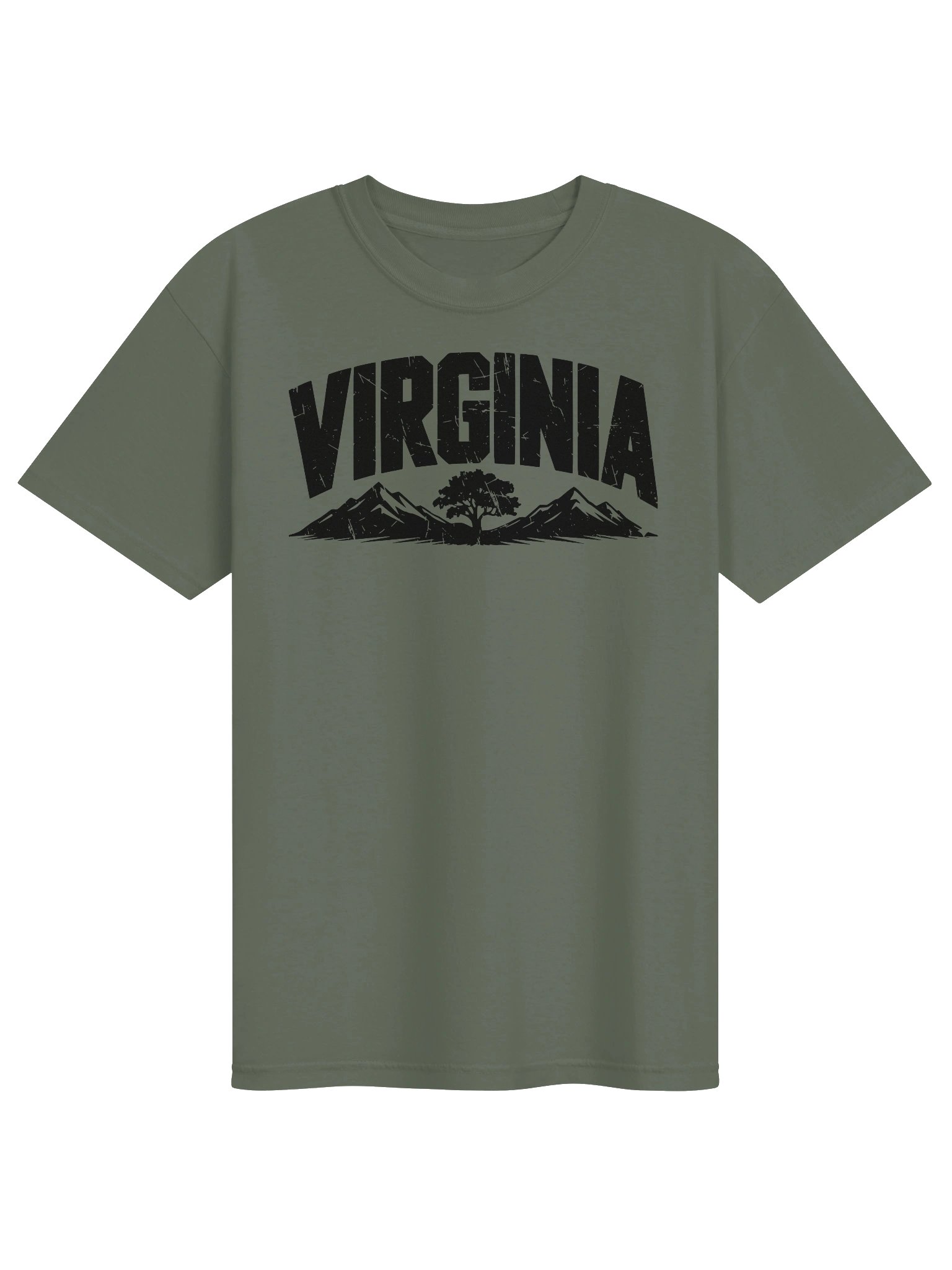 Virginia Mountain Tree T-Shirt | Vintage State Pride Outdoor Tee product image (4)