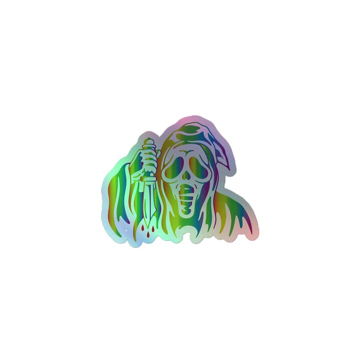 Rainbow Ghost AIM Holographic Sticker product image (1)