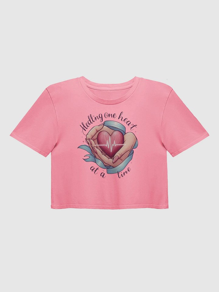 healing one heart at a time crop top product image (5)