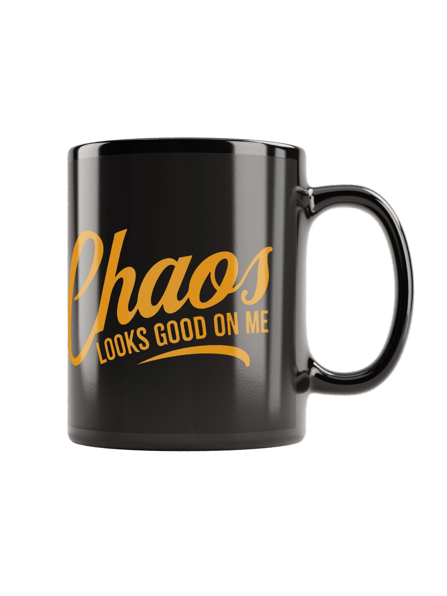 Chaos Looks Good On Me Black Mug product image (3)