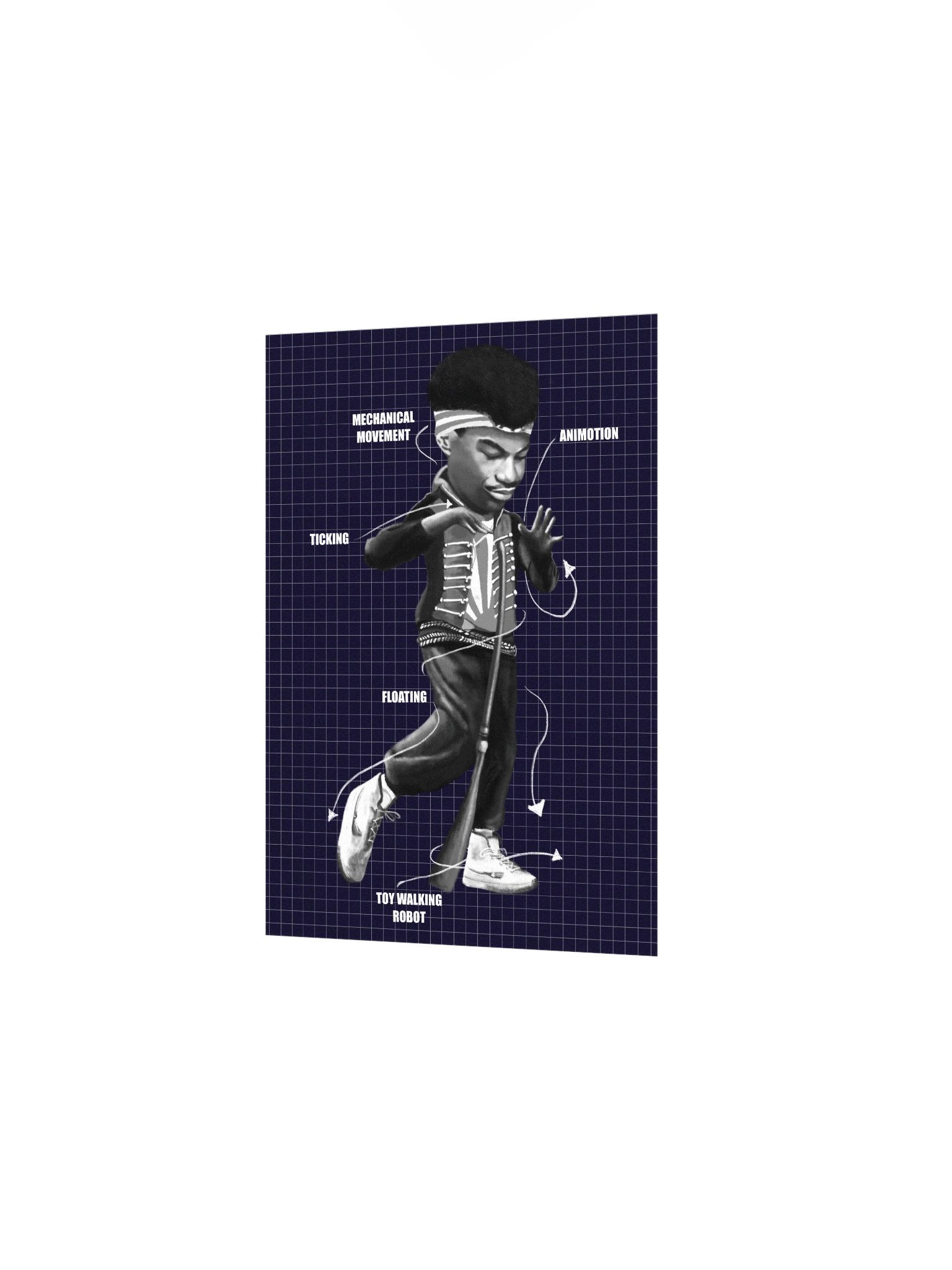 Michael "Boogaloo Shrimp" Chambers Blueprint Print product image (2)