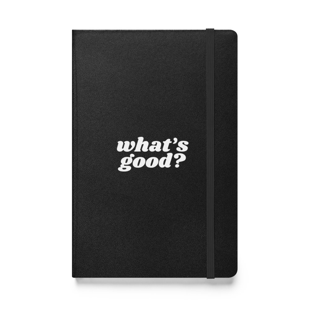 "What's Good?" Lined Notebook (Black/White) product image (1)