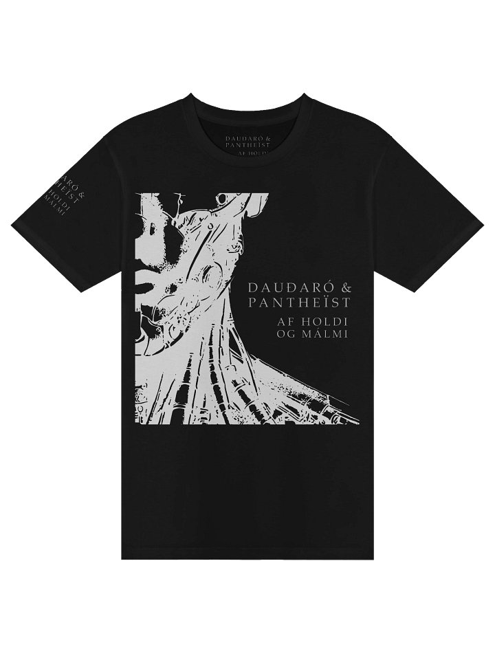 Dauðaró & Pantheïst — Af holdi og málmi Limited Edition T-shirt Regular Fit (Black) product image (1)