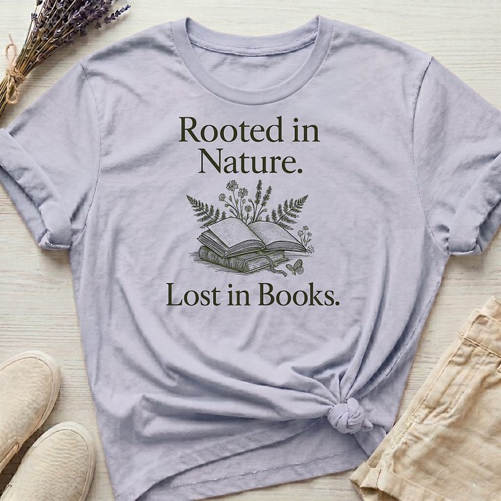 Lost In Books Organic T-Shirt product image (5)