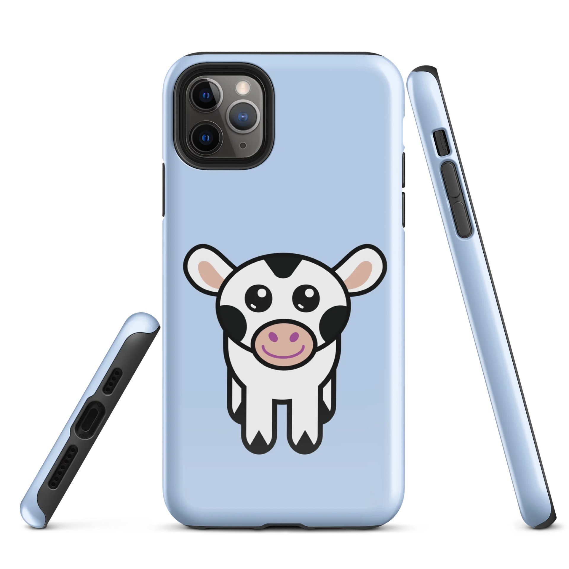 Calfee the Friendly Cow iPhone case - light blue product image (5)