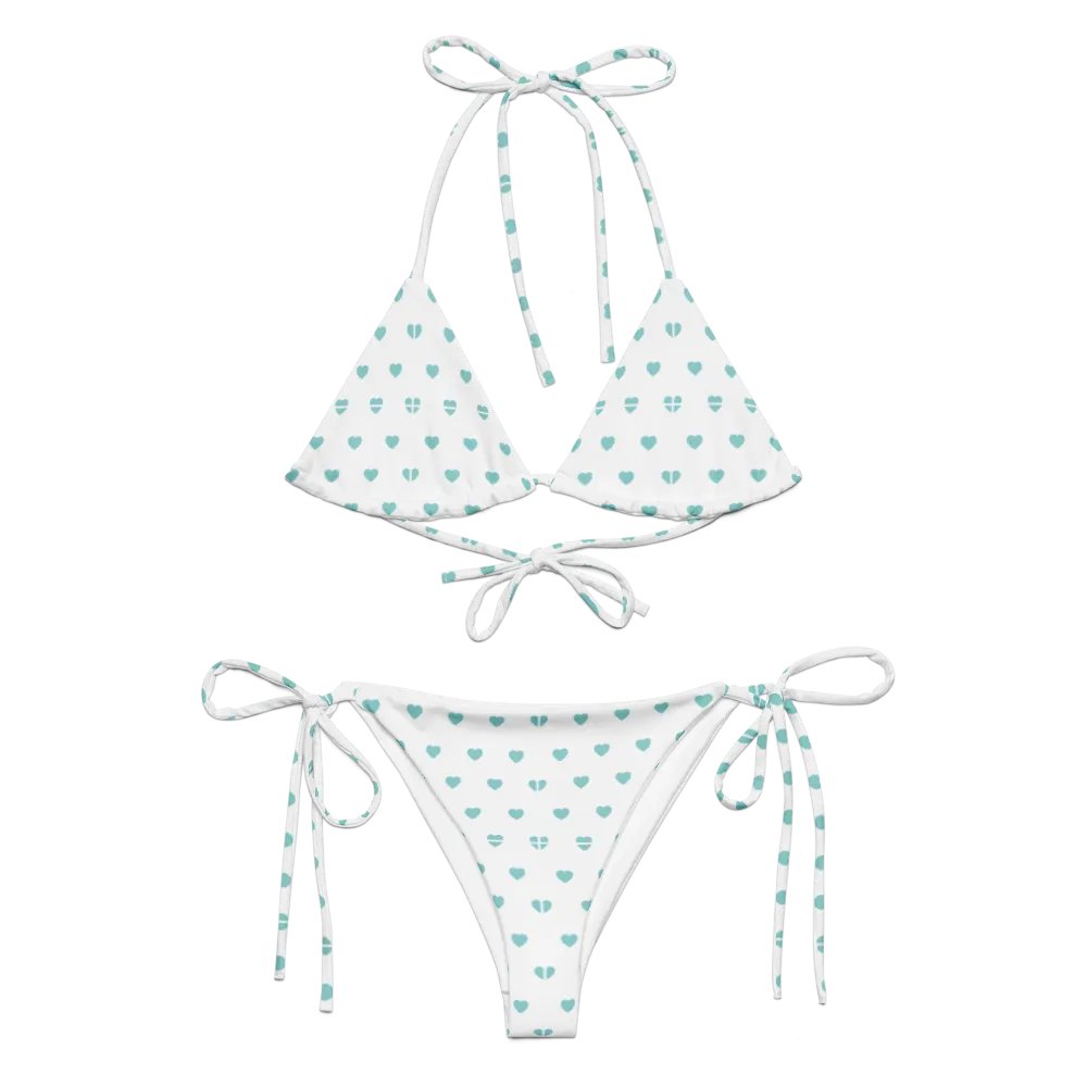 Pastel Heart Seamless Pattern String Bikini - v10 product image (7)