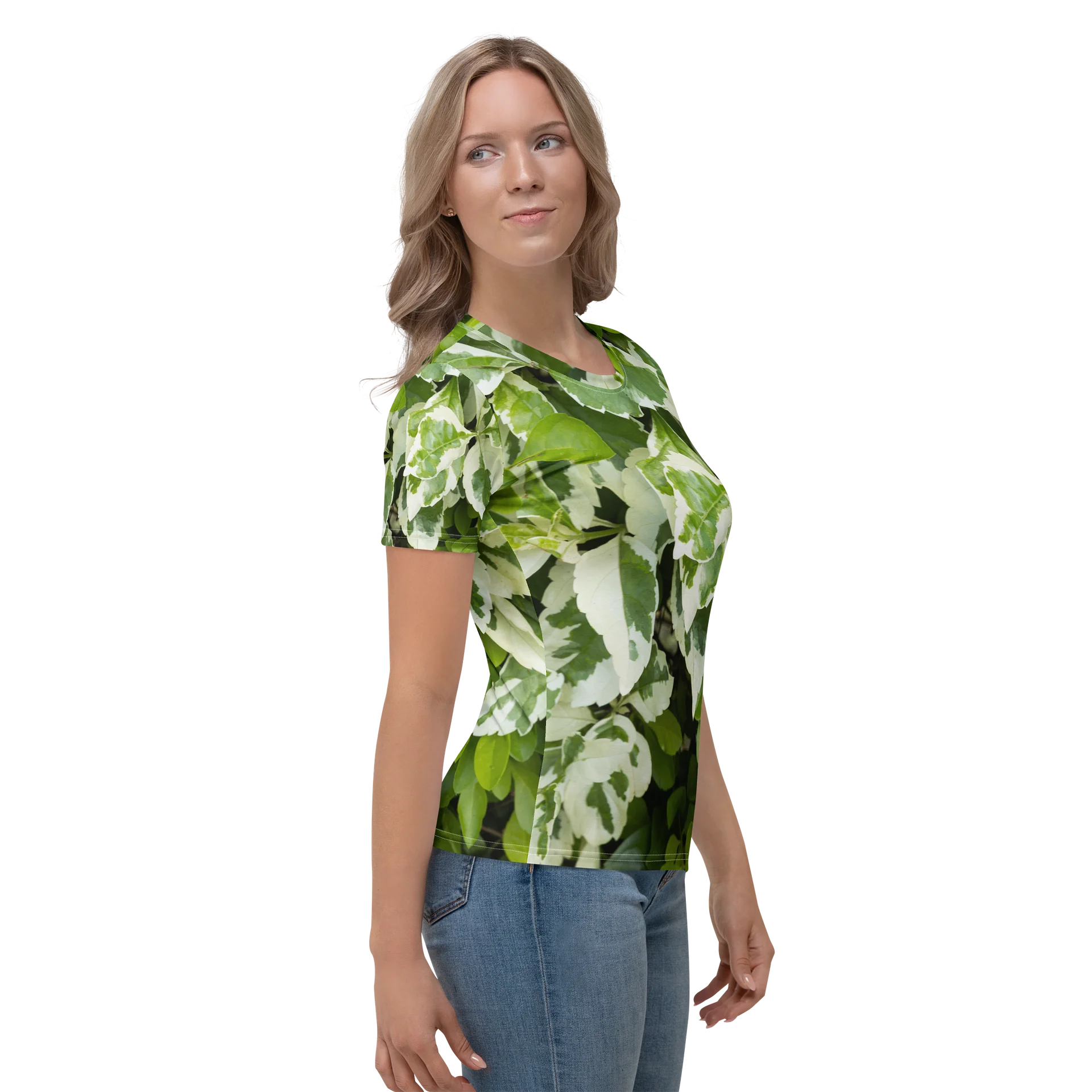 Moss & Parch All-Over Print Women's Crew Neck T-Shirt product image (4)
