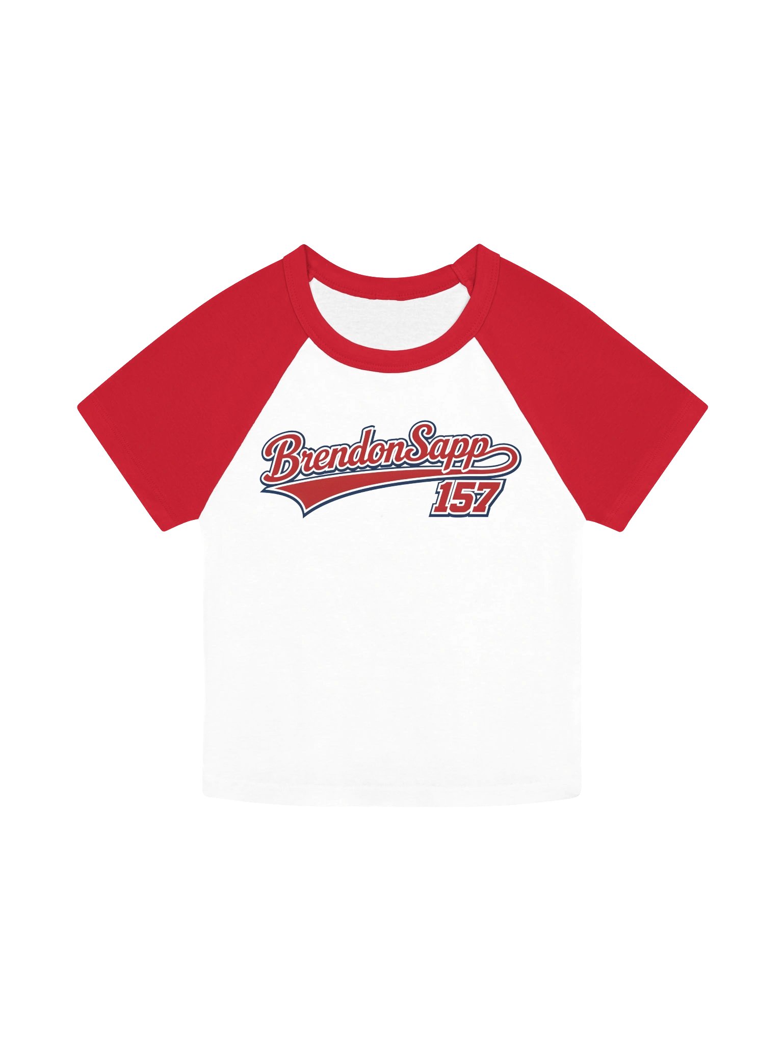 brendonsapp157 Baseball Shirt Red and White! product image (1)