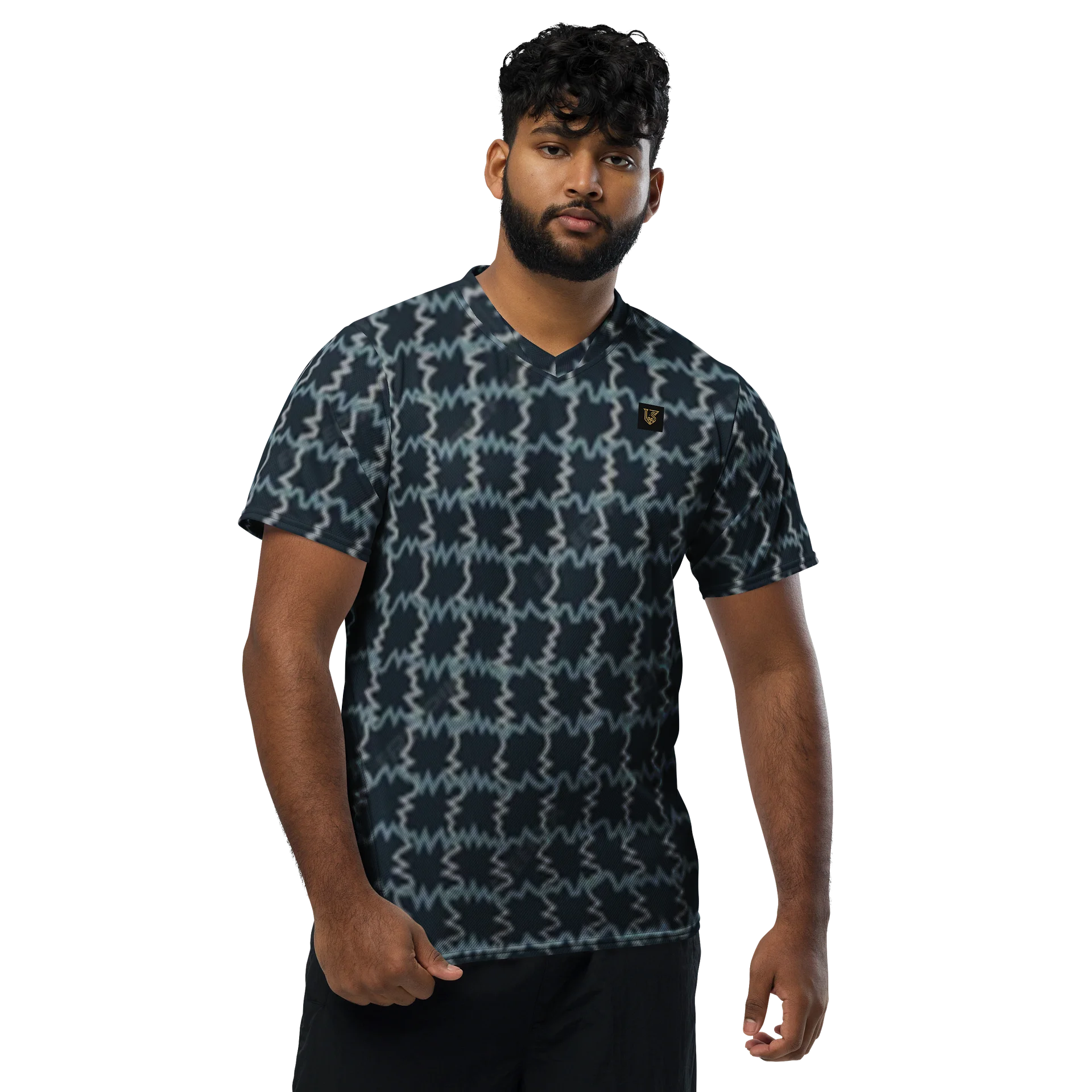Lafate Store Designer Full Print Shirt Blue Multicolor product image (1)