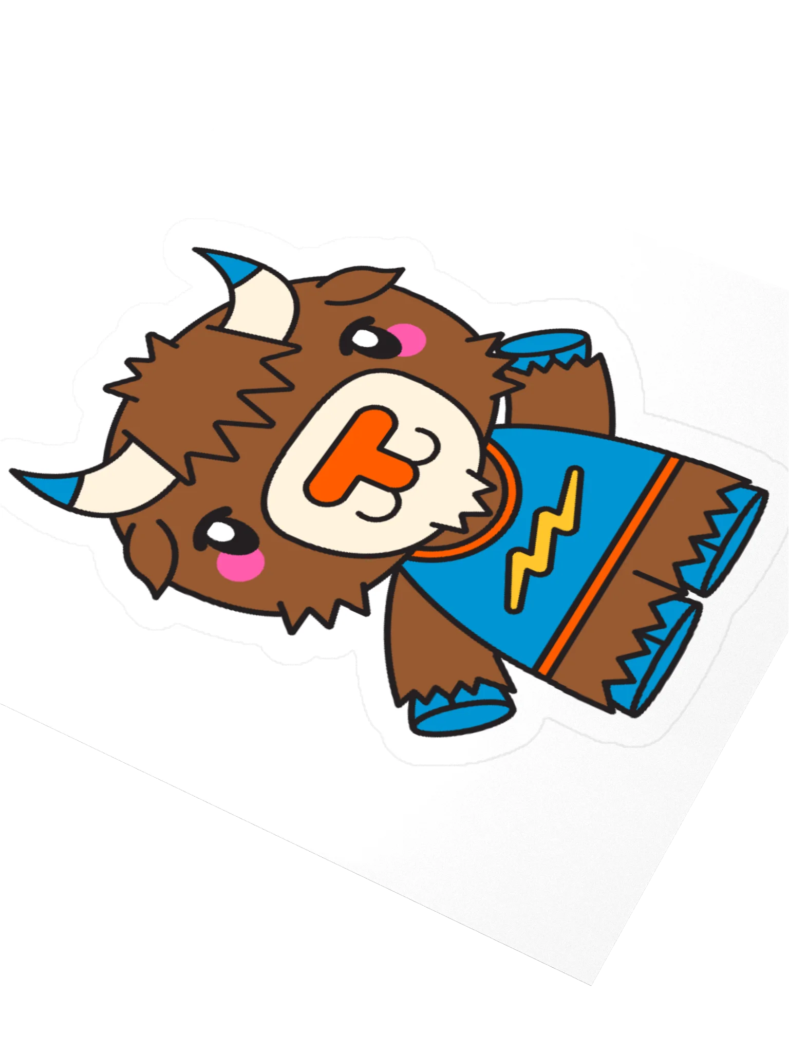 Thunder Bolt Kawaii Sticker product image (7)
