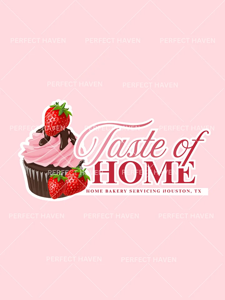 Bakery Logo - Pink and Red - Taste of Home Theme product image (1)