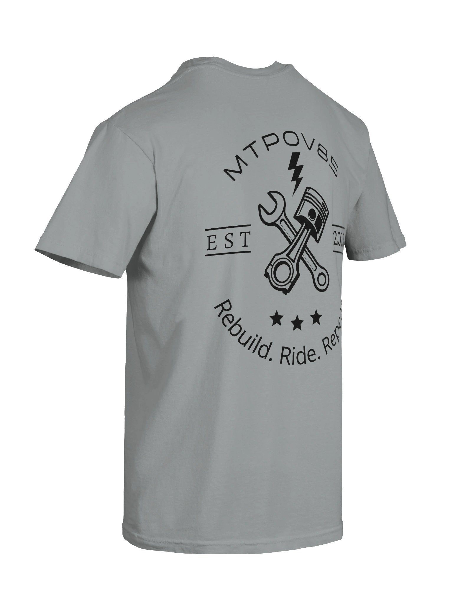 Rebuild. Ride. Repeat. Style 1, Grey T-Shirt product image (10)