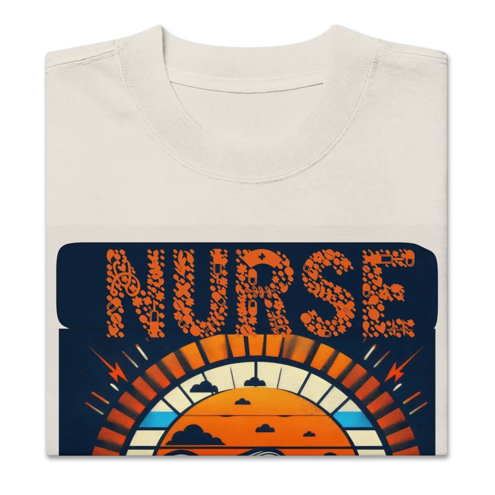 Heart Saver Retro Nurse Oversized Tee product image (2)
