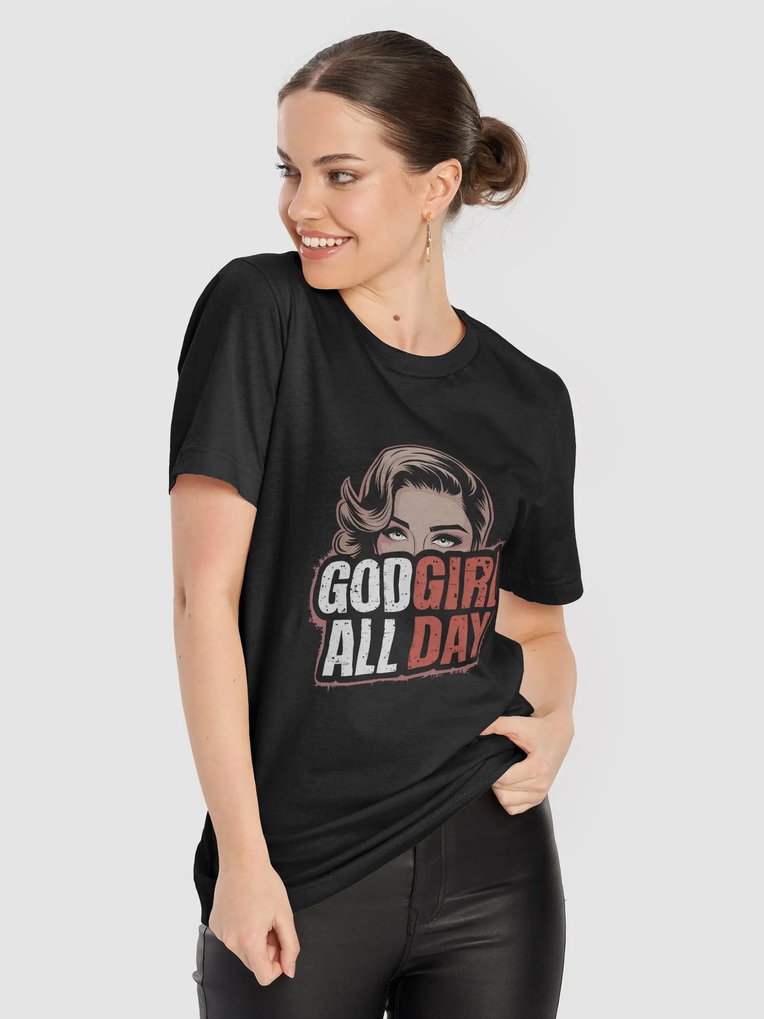 God Girl All Day Eyes Graphic Tee product image (8)