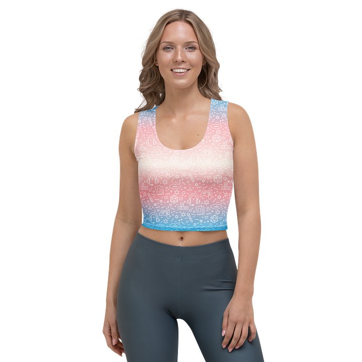 Trans Cropped Tank 🩵🩷🤍🩷🩵 product image (1)