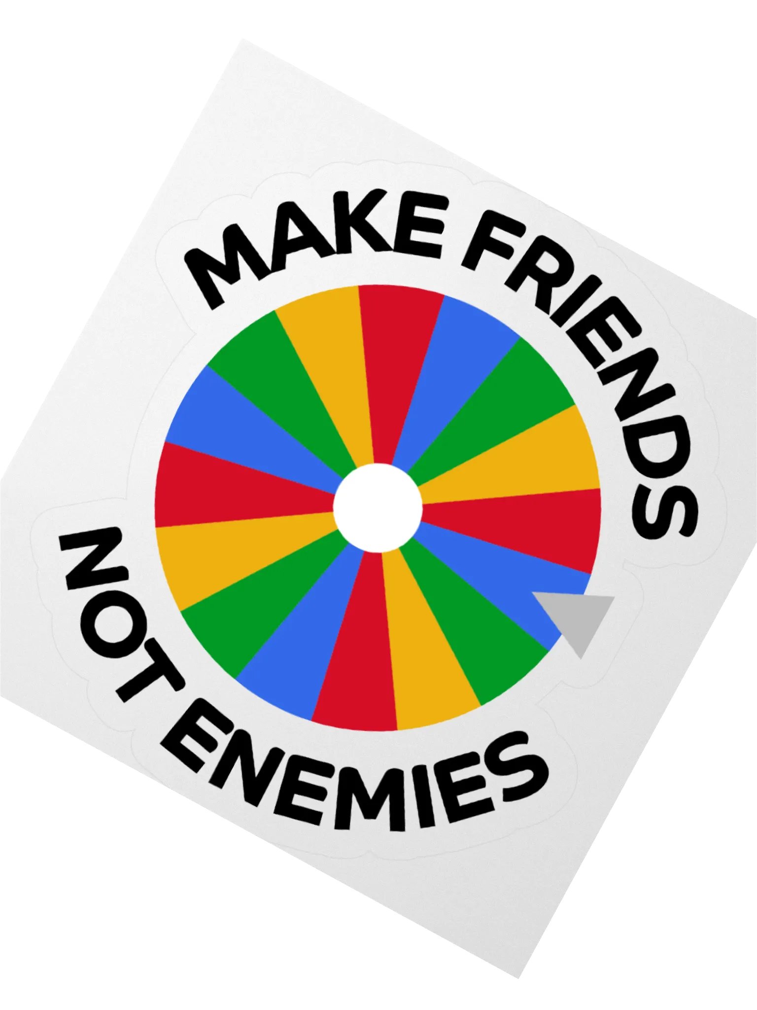 Make Friends Not Enemies Sticker product image (4)