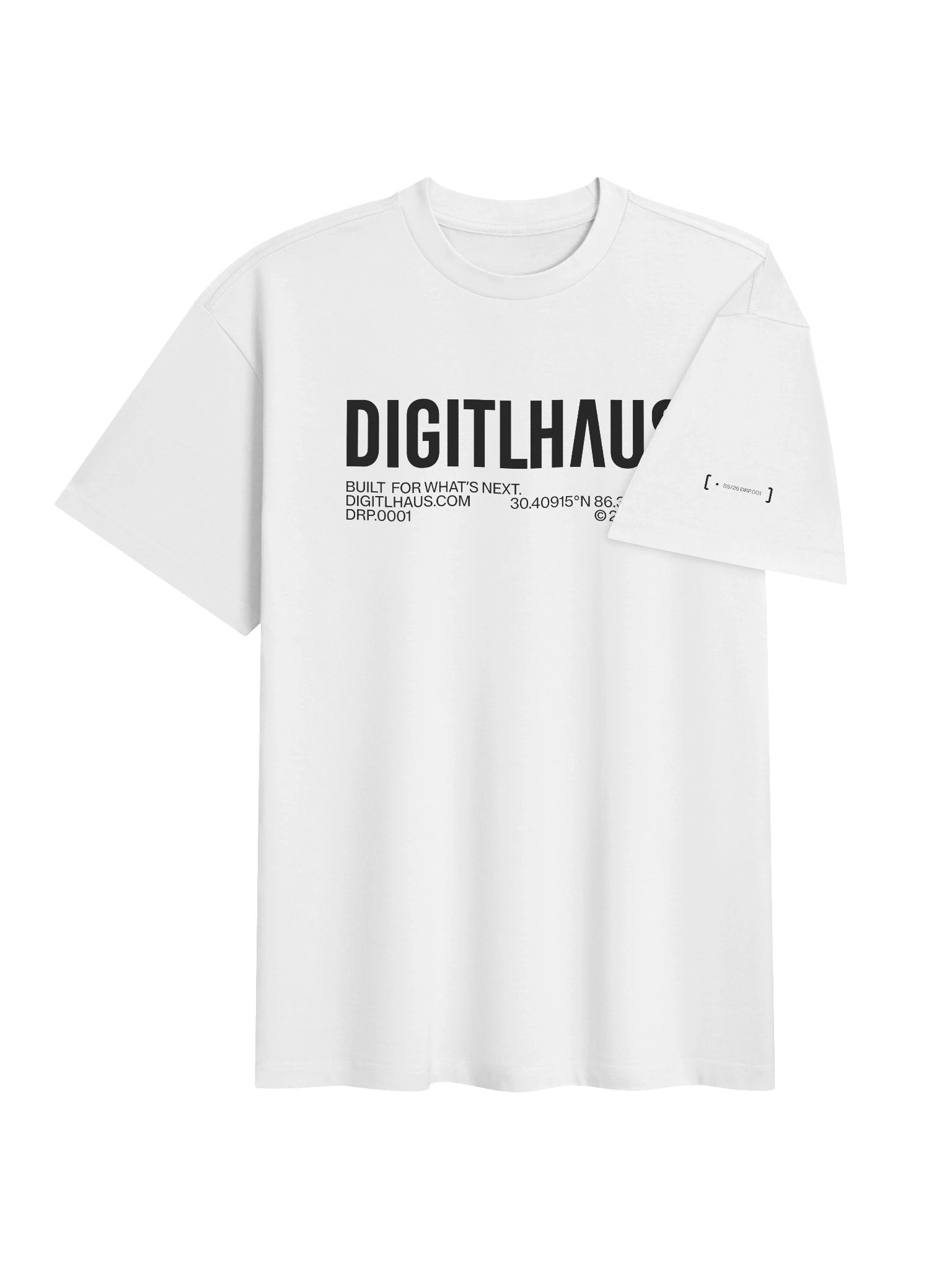 DigitlHaus Basics T-Shirt - White product image (8)